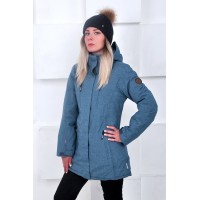 Женская удлиненная куртка Snow Headquarter B8572 Деним