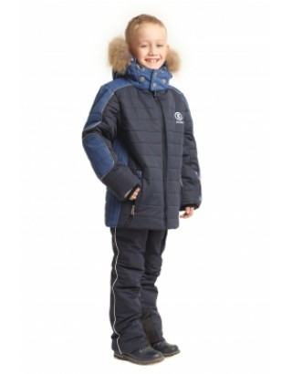Дитячий гірськолижний костюм Bogner 6839 Темно-синій