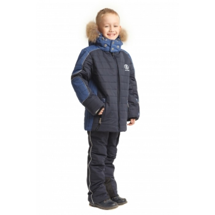Дитячий гірськолижний костюм Bogner 6839 Темно-синій