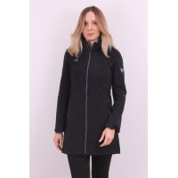 Подовжена жіноча вітровка Softshell Azimuth B8318 Чорна