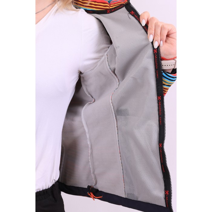 Женская ветровка windstopper  X Mountain Spirit 1501 Жёлто-кораловая