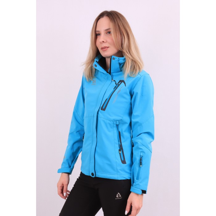 Жіноча Softshell ветровка Azimuth B7952 Блакитна