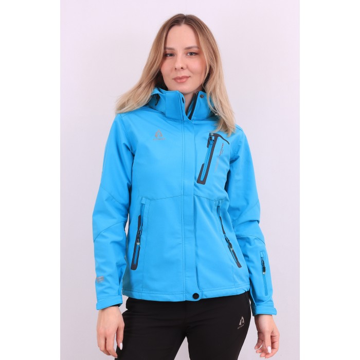 Жіноча Softshell ветровка Azimuth B7952 Блакитна