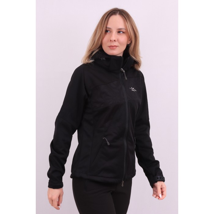 Женская Softshell ветровка на флисе X Mountain Spirit 09228 Черная