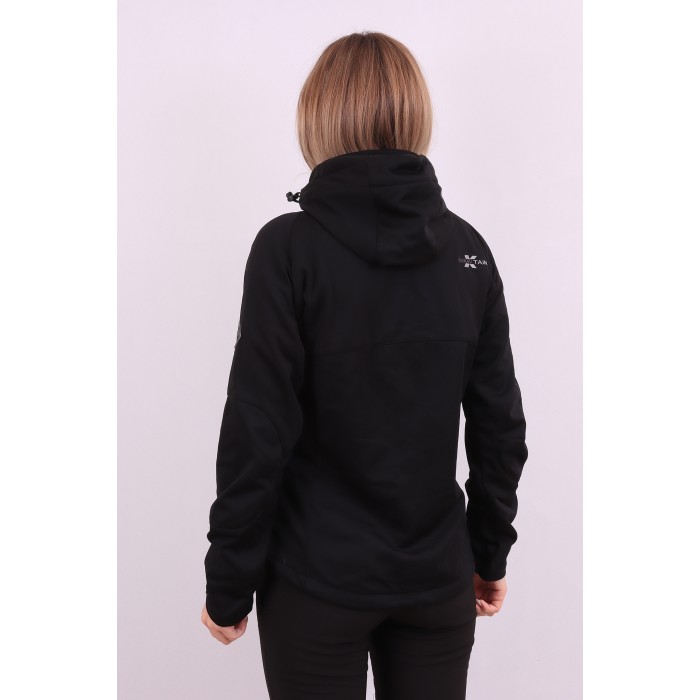 Женская Softshell ветровка на флисе X Mountain Spirit 09228 Черная