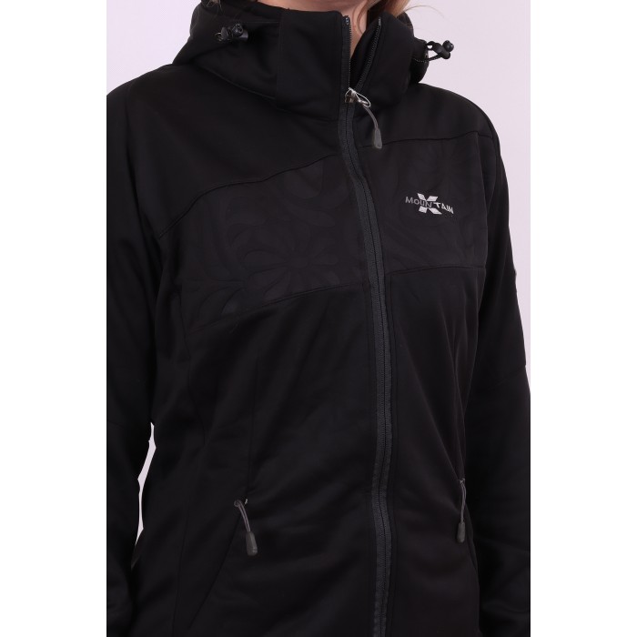 Женская Softshell ветровка на флисе X Mountain Spirit 09228 Черная