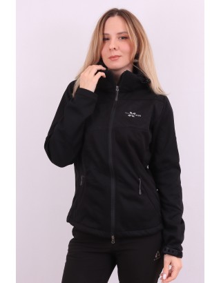 Жіноча Softshell куртка на флісі X Mountain Spirit 09228 Чорна