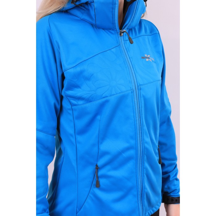 Женская Softshell ветровка на флисе X Mountain Spirit 09228 Голубая