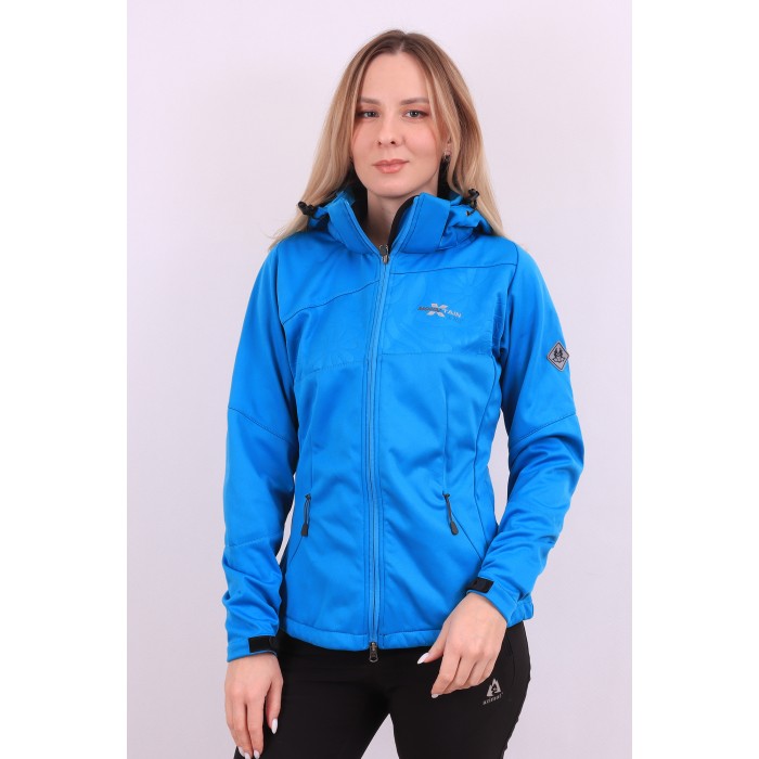 Женская Softshell ветровка на флисе X Mountain Spirit 09228 Голубая