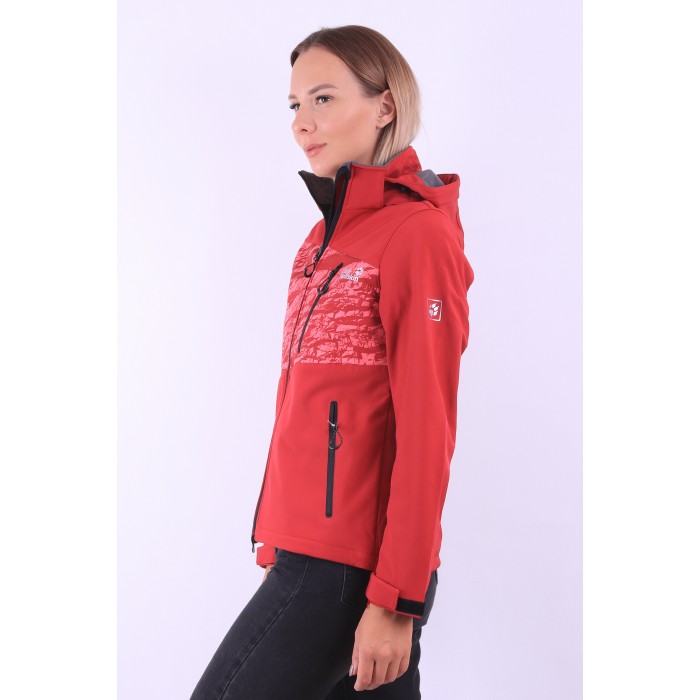 Женская ветровка WINDSTOPPER Jack Wolfskin 8011 Бордовая