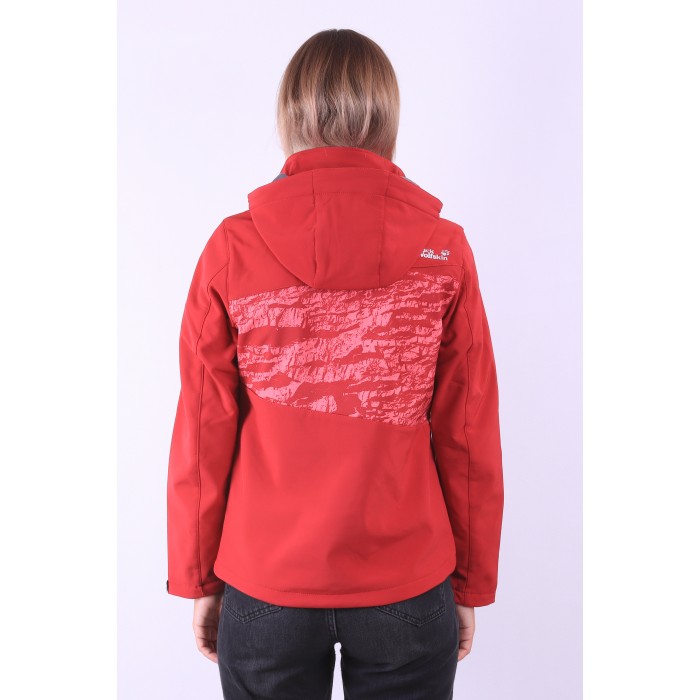 Женская ветровка WINDSTOPPER Jack Wolfskin 8011 Бордовая