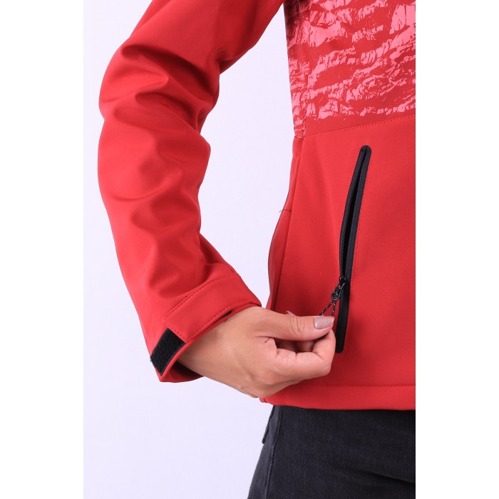 Женская ветровка WINDSTOPPER Jack Wolfskin 8011 Бордовая