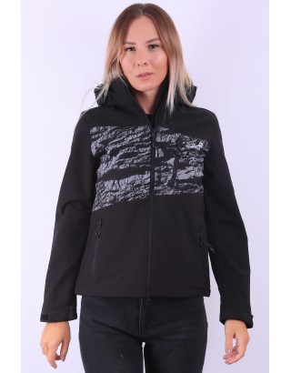 Жіноча ветровка WINDSTOPPER Jack Wolfskin 8011 Чорна