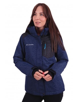 Горнолыжная куртка Columbia 8812 Omni-Tech (Темно-синяя)