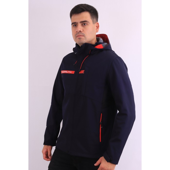 Мужская Softshell куртка Azimuth A123/22925 Темно-синяя