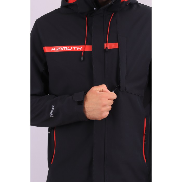 Мужская Softshell куртка Azimuth A123/22925 Темно-серая