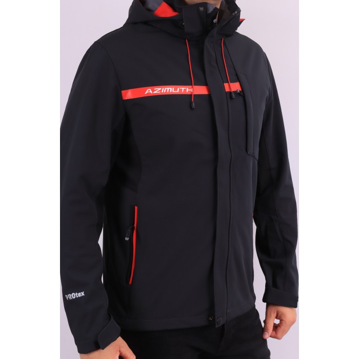 Мужская Softshell куртка Azimuth A123/22925 Темно-серая