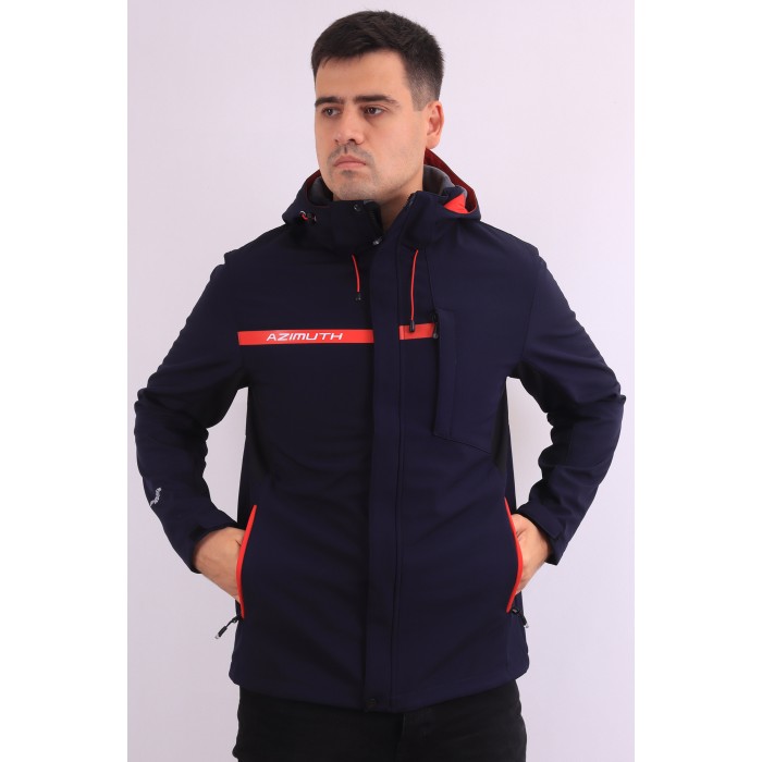 Мужская Softshell куртка большого размера Azimuth A123/22925-1 Темно-синяя Мужская Softshell куртка большого размера Azimuth A123/22925-1 Темно-синяя