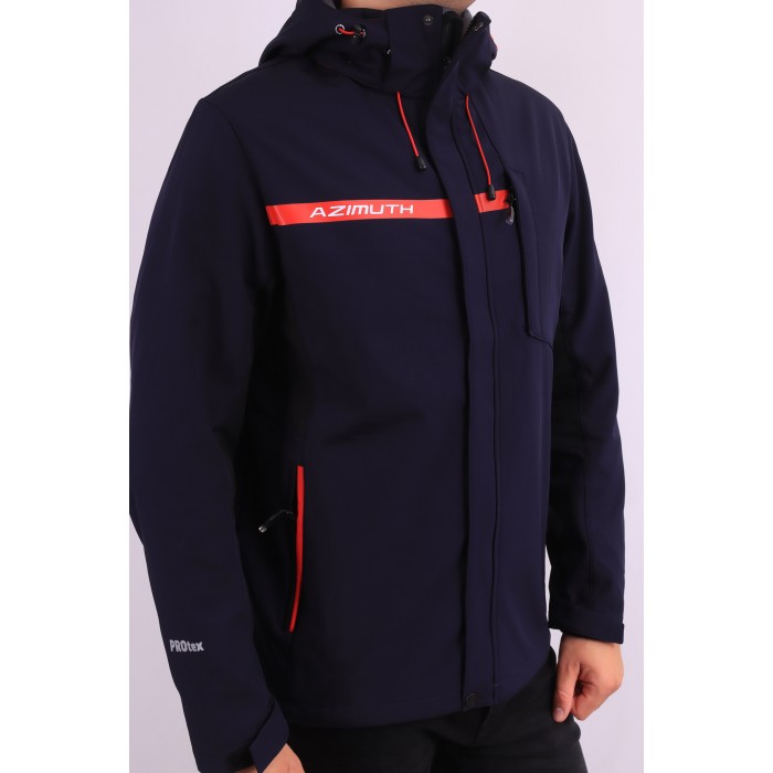 Мужская Softshell куртка большого размера Azimuth A123/22925-1 Темно-синяя Мужская Softshell куртка большого размера Azimuth A123/22925-1 Темно-синяя