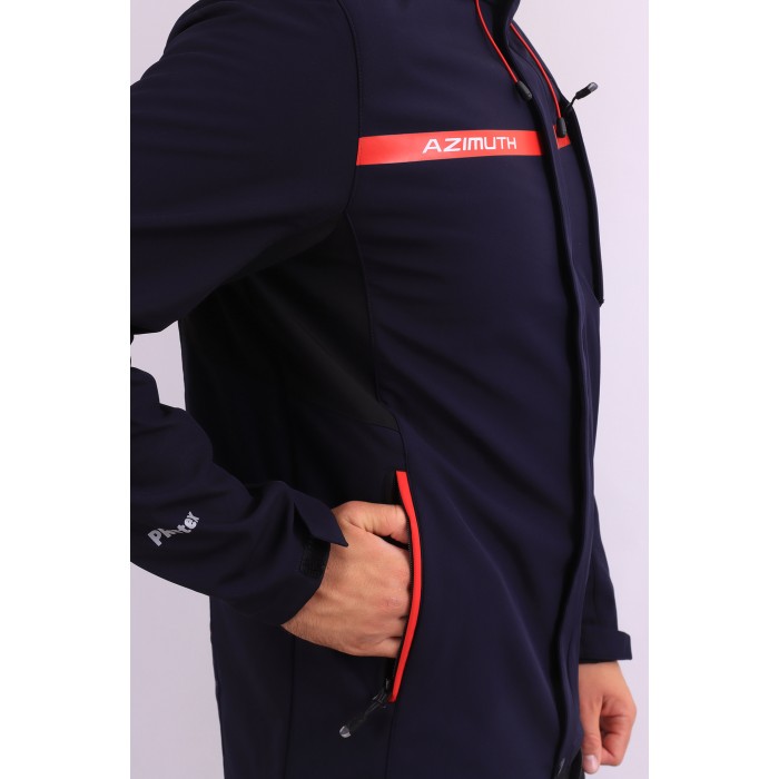 Мужская Softshell куртка большого размера Azimuth A123/22925-1 Темно-синяя Мужская Softshell куртка большого размера Azimuth A123/22925-1 Темно-синяя