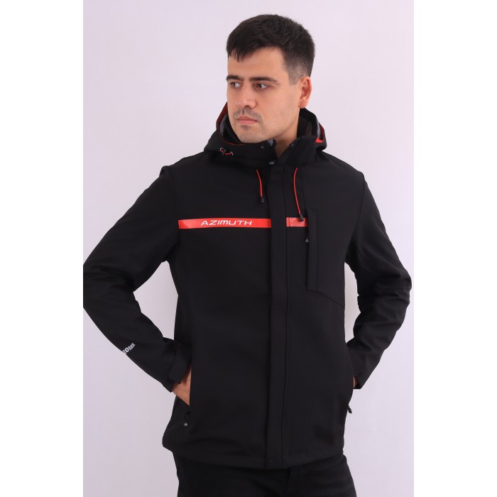 Мужская Softshell куртка большого размера Azimuth A123/22925-1 Черная Мужская Softshell куртка большого размера Azimuth A123/22925-1 Черная