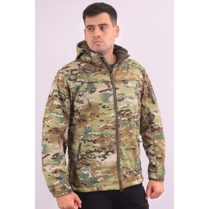 Мужская Softshell куртка  X Mountain Spirit 8036 Мультикам