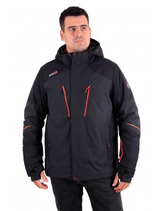 Мужская горнолыжная куртка High Experience M85166 Черно-серый