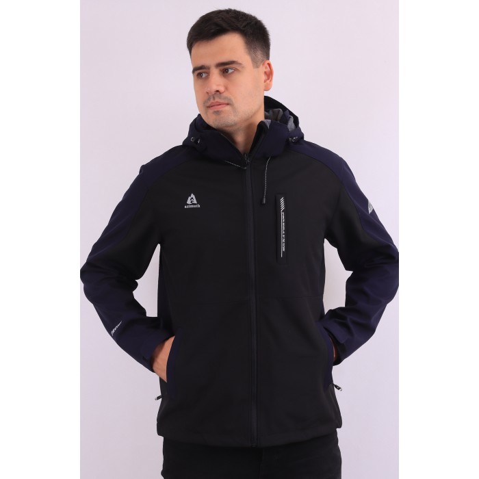 Мужская Softshell куртка Azimuth A22933 Темно-синяя