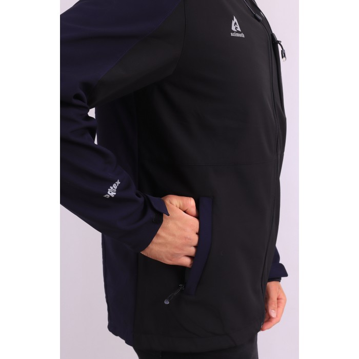 Мужская Softshell куртка Большого размера Azimuth A22933-1 BT Темно-синяя