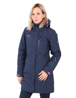 Женская удлиненная куртка Snow Headquarter B8630 Джинс