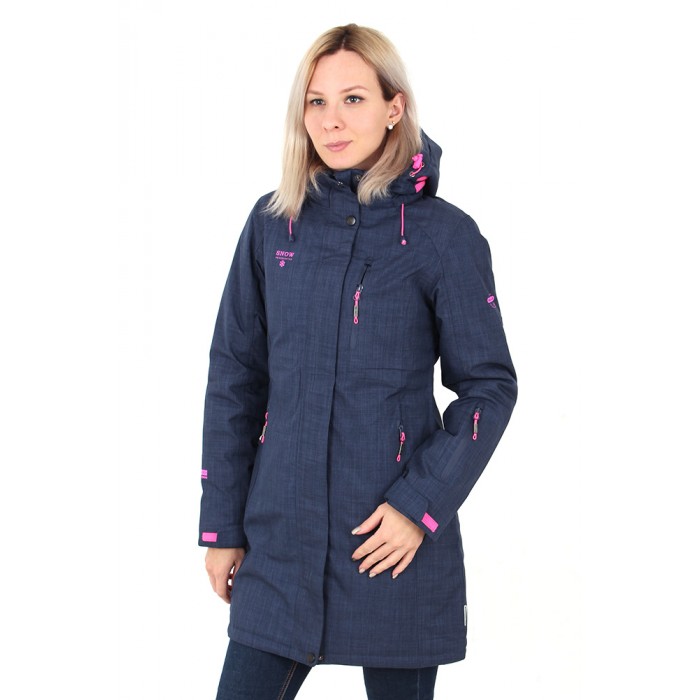 Жіноча подовжена куртка Snow Headquarter B8630 Джинс