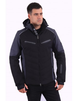 Чоловіча гірськолижна зимова куртка Bogner 839601 Сіро-чорна