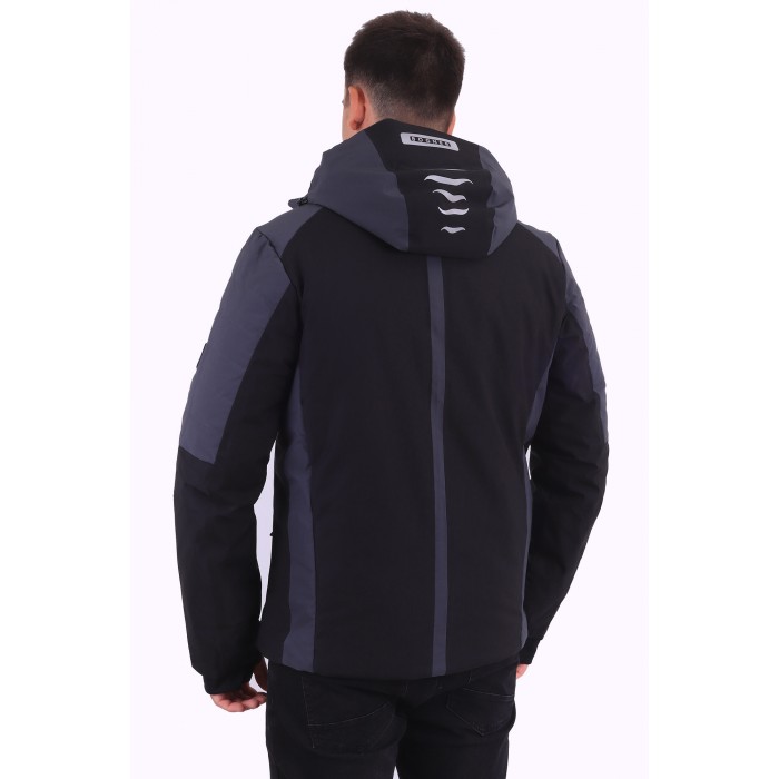 Чоловіча гірськолижна зимова куртка Bogner 839601 Сіро-чорна Чоловіча гірськолижна зимова куртка Bogner 839601 Сіро-чорна
