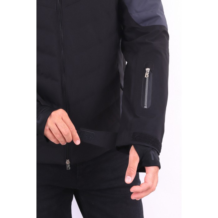 Чоловіча гірськолижна зимова куртка Bogner 839601 Сіро-чорна Чоловіча гірськолижна зимова куртка Bogner 839601 Сіро-чорна