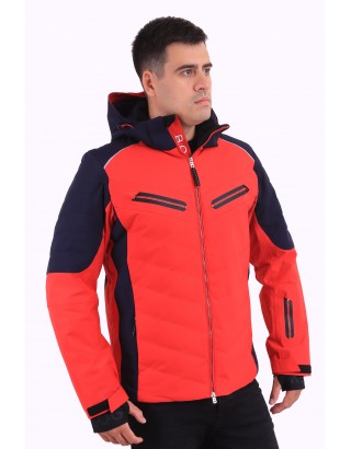 Чоловіча гірськолижна зимова куртка Bogner 839601 Синьо-червона