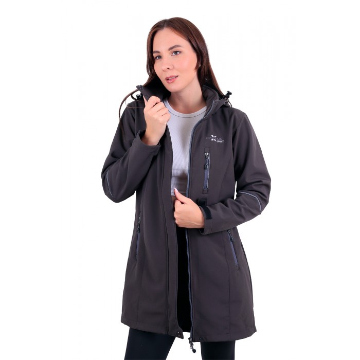 Жіноча Софтшел ветровка Windstopper X Mountain Spirit 1813 Сіра